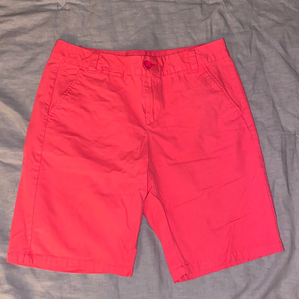 Hot Pink boyfriend roll up khakis by gap shorts